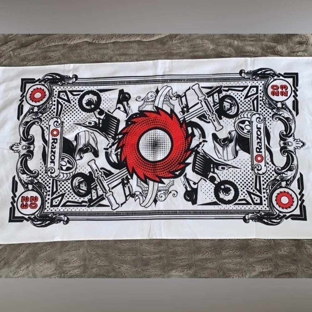 New Razor USA Razor Scooter Eco-Friendly Screen Printed Beach Towel